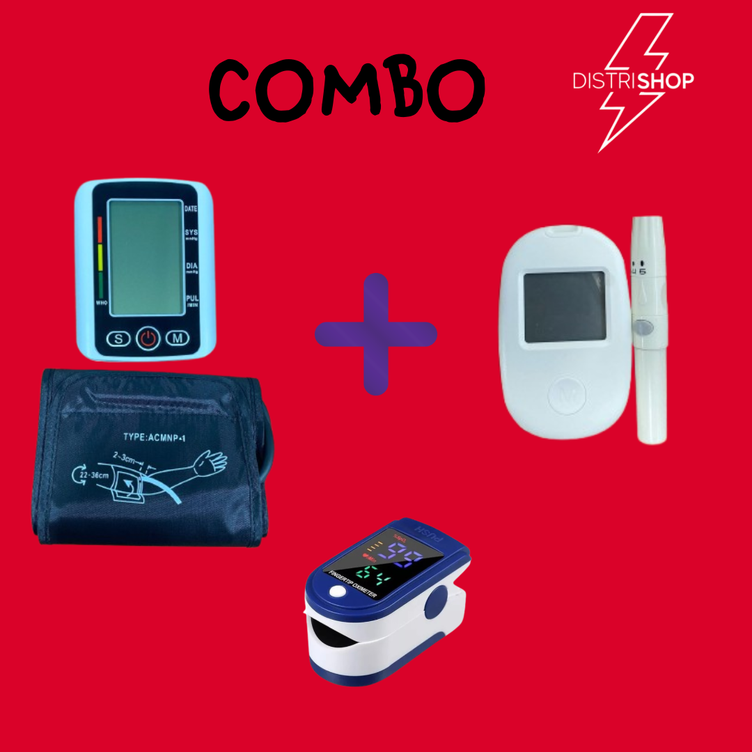 Combo Tensiometro +Glucometro+ Oximetro